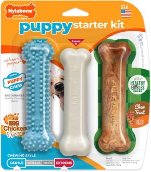 Nylabone Puppy Starter Kit, Dog Che...