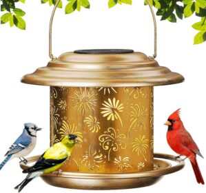 Solar Bird Feeders for Outdoors, We...
