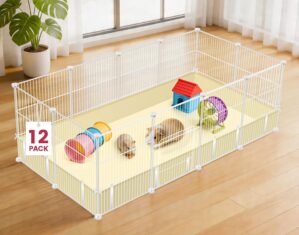 VISCOO 12 Panels Guinea Pig Cages, ...