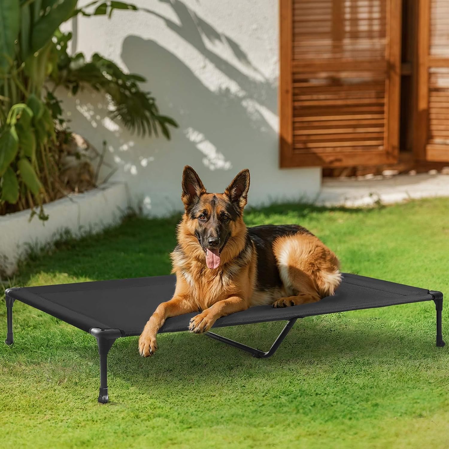 Veehoo Cooling Elevated Dog Bed, Portable Raised Pet Cot with Washable & Breathable Mesh, No-Slip Feet Durable Dog Cots Bed for Indoor & Outdoor Use, X Large, CWC1803-XL - Image 2