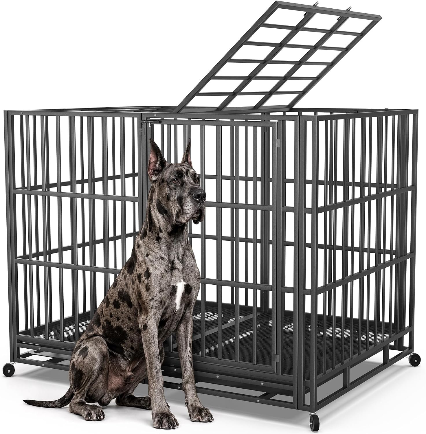 Hiwokk 60 Inch Heavy Duty Dog Crate...