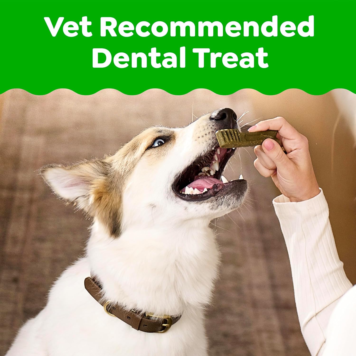 Greenies Teenie Original Natural Dental Dog Treats, Chicken, 43 Count | Clinically-proven, veterinarian-recommended, 47% less tartar & 40% less plaque in 28 days, for dogs 5-15 lbs, 12 oz. Pack - Image 3