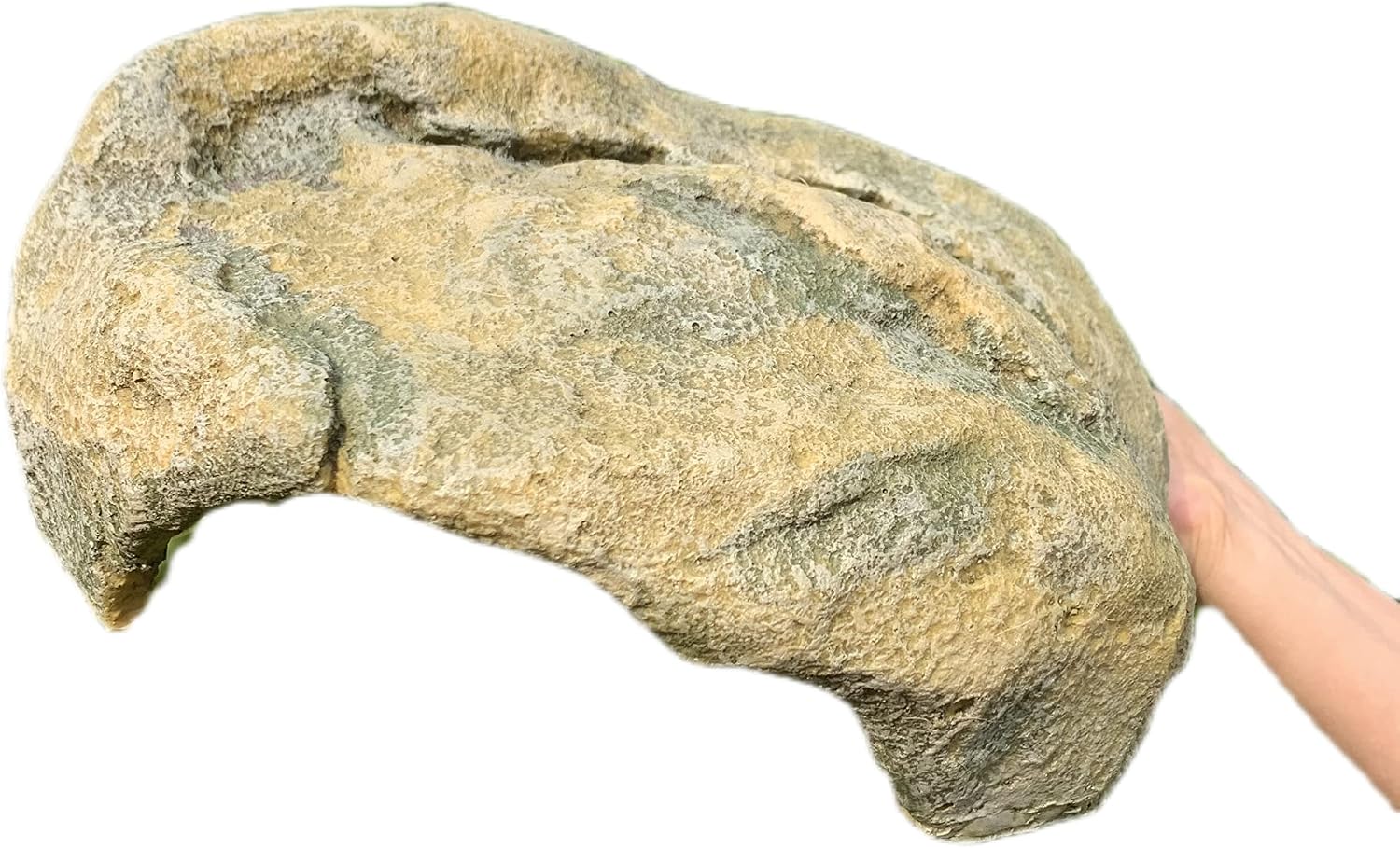 Extra Large Resin Reptile Hide for Ball Pythons, Lizards, Leopard Geckos, Bearded Dragons - Simulation Rock Hideout Cave for Habitat, Turtle Terrarium Decor - Image 2