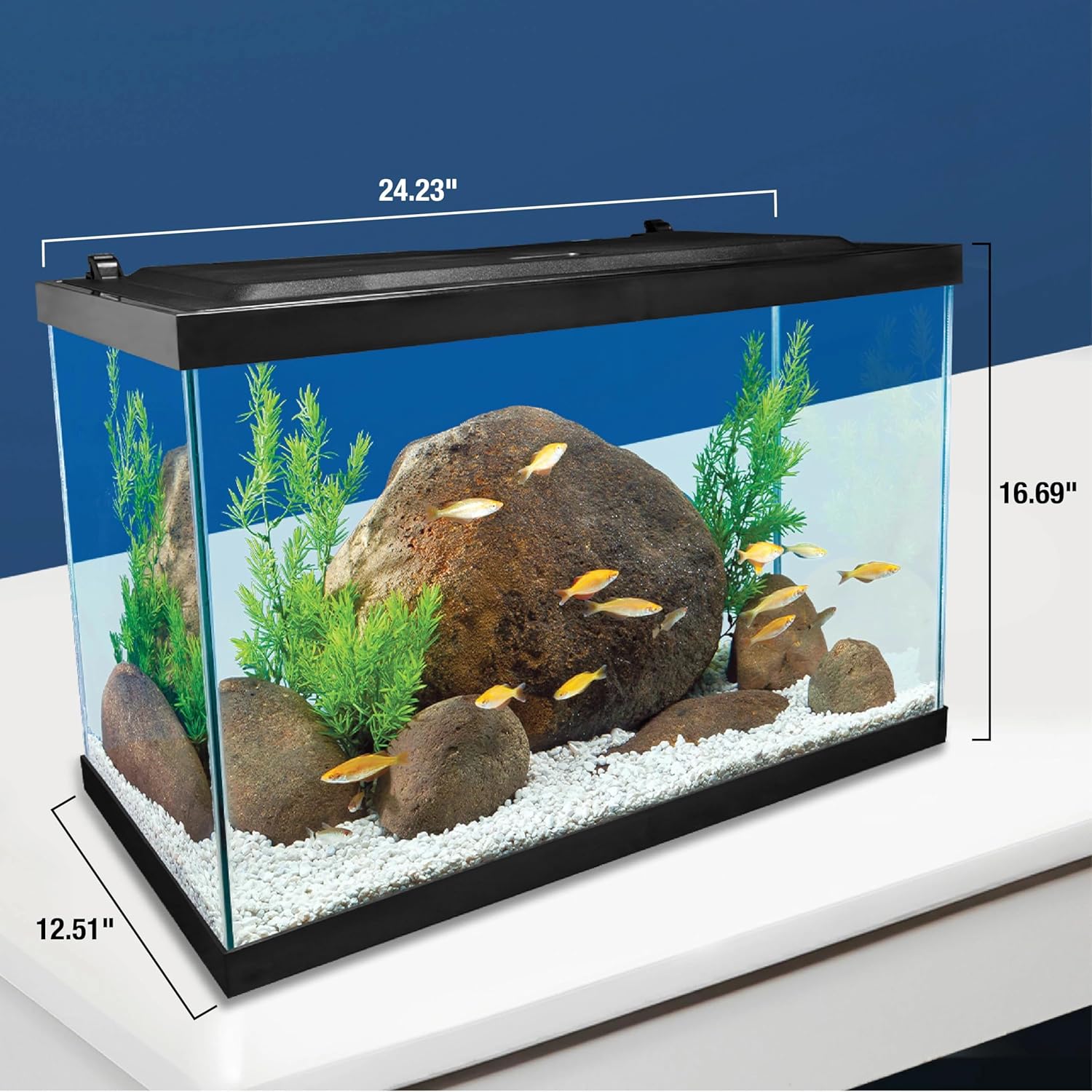 Tetra Aquarium, 20 Gallon, Complete Tropical Fish Tank Kit With LED Lighting And Decor For Freshwater Fish - Image 16
