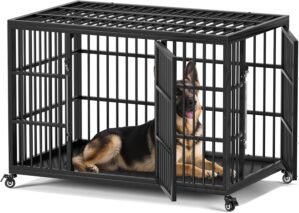 VERIFURTY 48 Inch Heavy Duty Dog Cr...