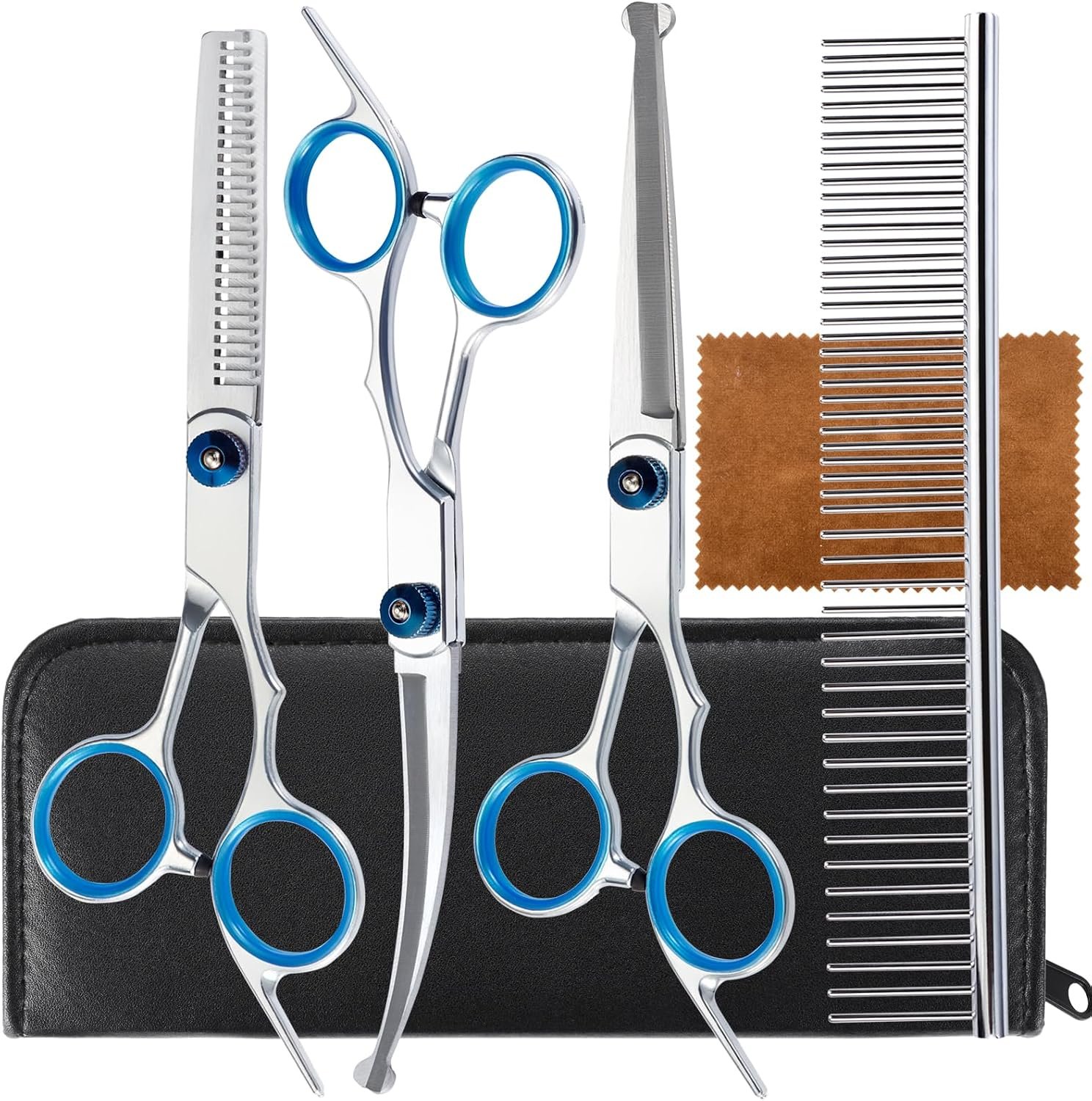 5 in 1 Premium Dog Grooming Scissor...
