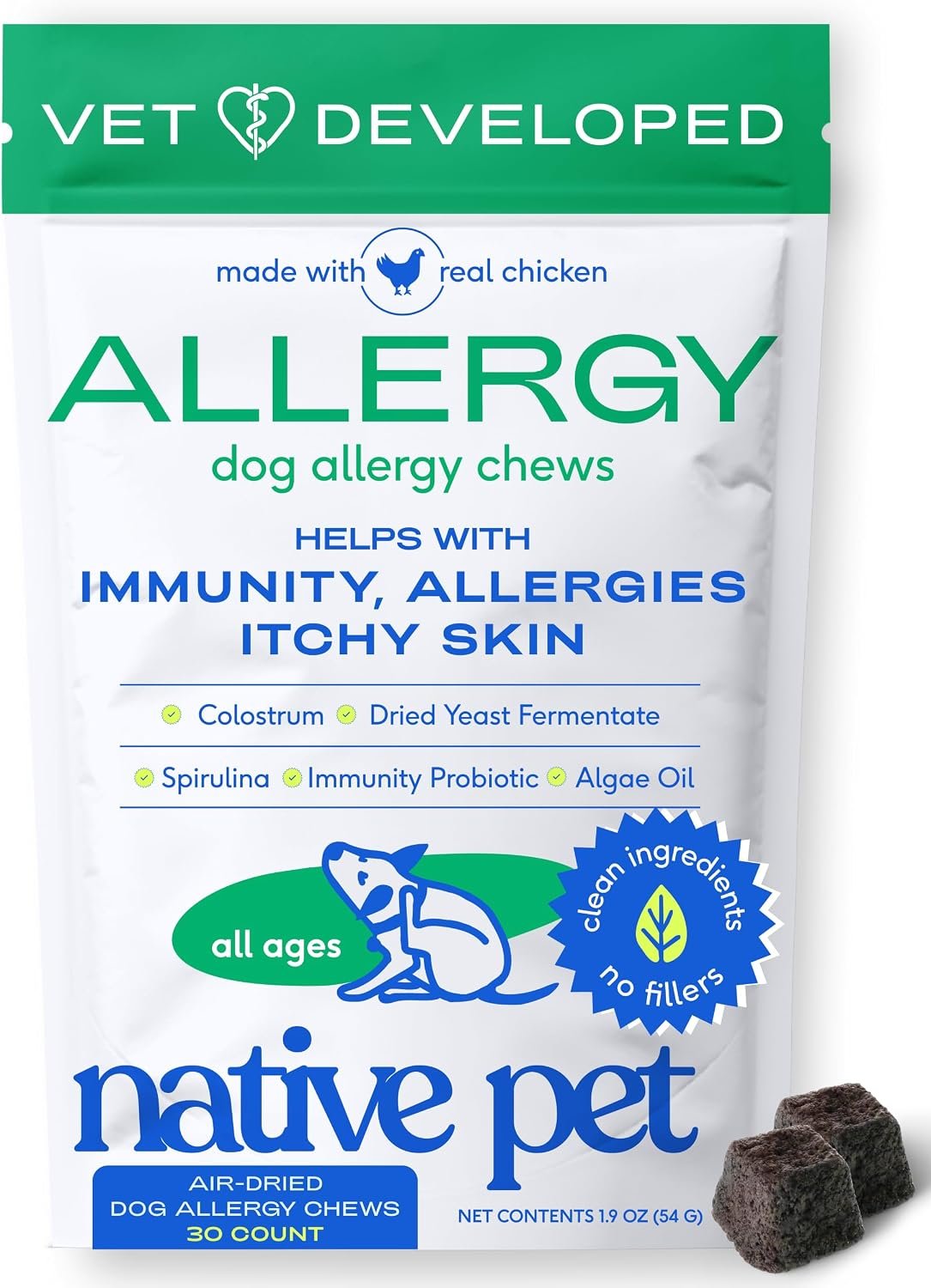 Native Pet Dog Allergy Chews for Me...