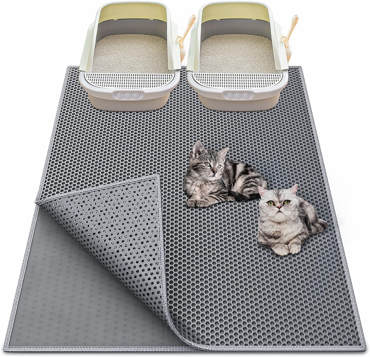 Waretary Cat Litter Mat, 36″x...