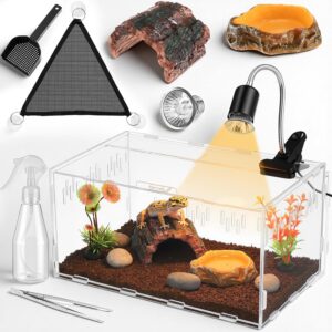 Kathfly 13 Pcs Mini Reptile Terrari...