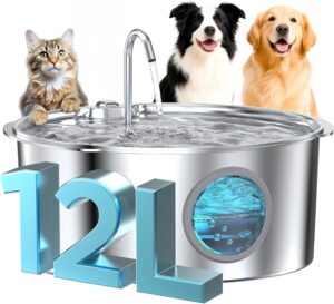 Dog Water Fountain for Large Dogs: ...