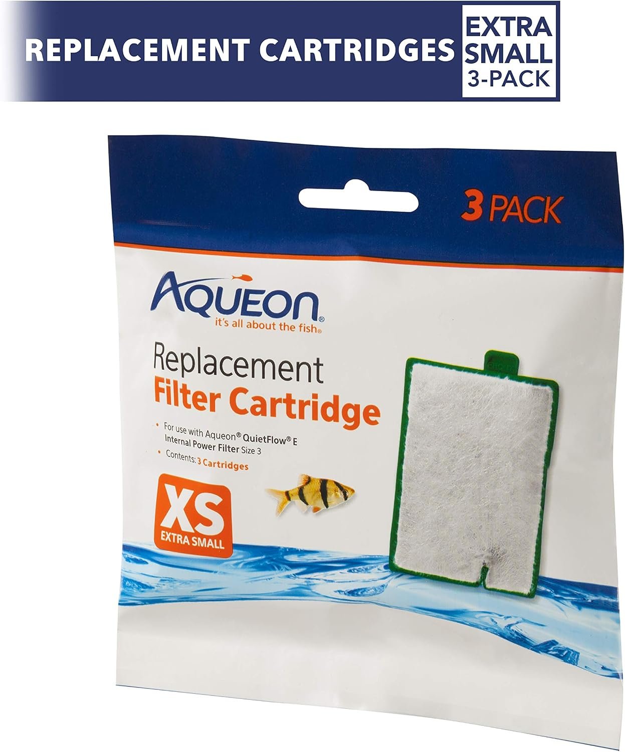 Aqueon Genuine Aquarium Fish Tank Replacement Filter Cartridges Extra Small - 3 Pack - Image 3