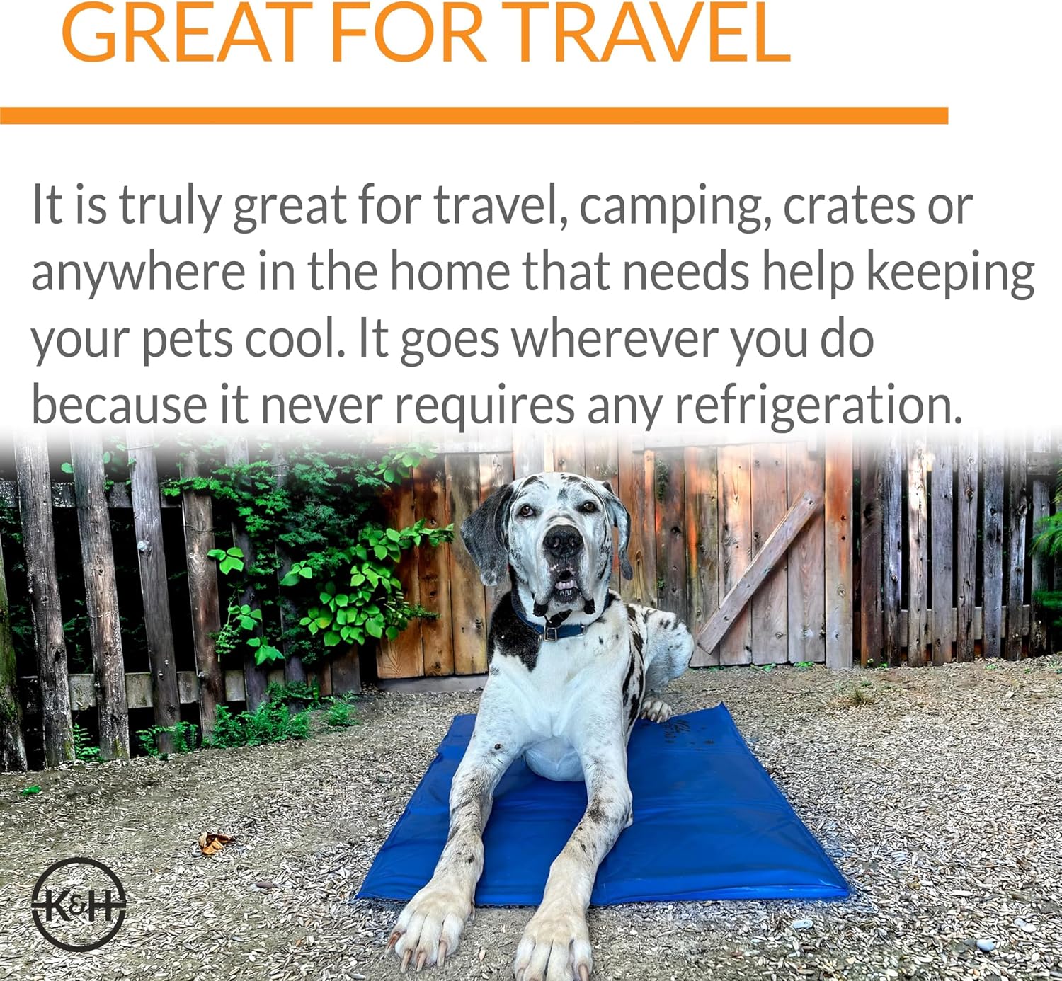 K&H Dog Cooling Mat, Coolin' Pet Pad - Medium 20x15in Chill Blue | Portable Cooling Mat for Dogs, Travel or in Home, Perfect for Carriers, Crates, Outdoor Houses, Yards, Porches, & Pet Beds - Image 5