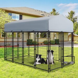 8x4x6 FT Dog Kennel Outdoor for Lar...