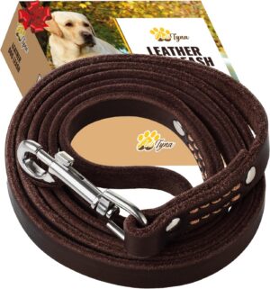 ADITYNA Leather Dog Leash for Small...