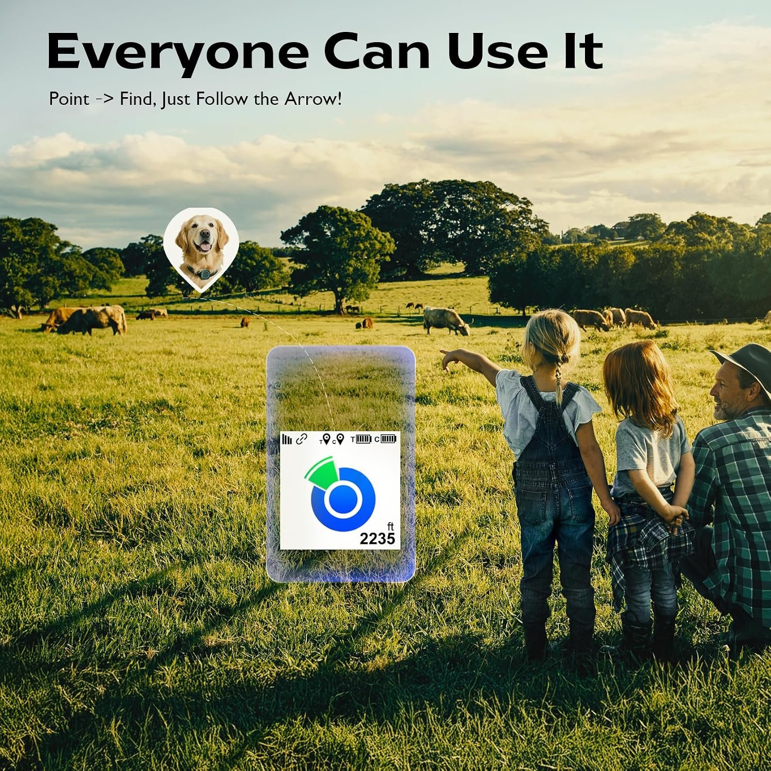 Outdoor GPS Dog Tracker – No Monthly Fees, No Phone or Cellular Signal Needed, Real-Time Tracking for Remote & Rural Areas, Hiking, Camping, Farms & Large Open Spaces(Tracker 2) - Image 2