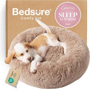 Bedsure Calming Small Dog Bed Donut...