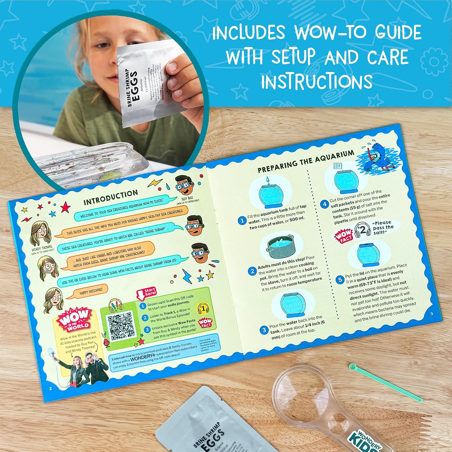 Wow in the World SEA Creatures Aquarium | Hatch & Raise Real Brine Shrimp (Easy Care), Customizable Tank, Companion Audio Content, Bonus Reusable Science Tool, STEM Toy for Kids 6+ by Thames & Kosmos - Image 5