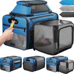 Top and Side Expandable Pet Carrier...
