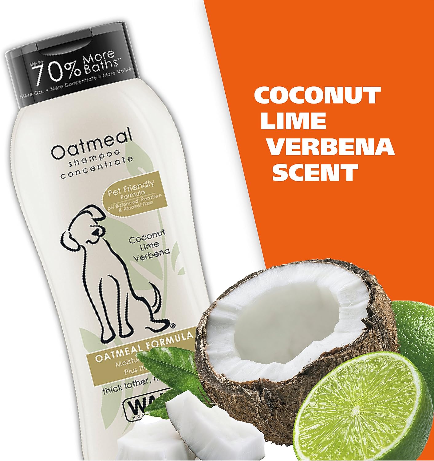 Wahl USA Dry Skin & Itch Relief Pet Shampoo for Dogs – Oatmeal Formula with Coconut Lime Verbena Scent & Pet Friendly Formula, 24 Oz - Model 820004A - Image 7