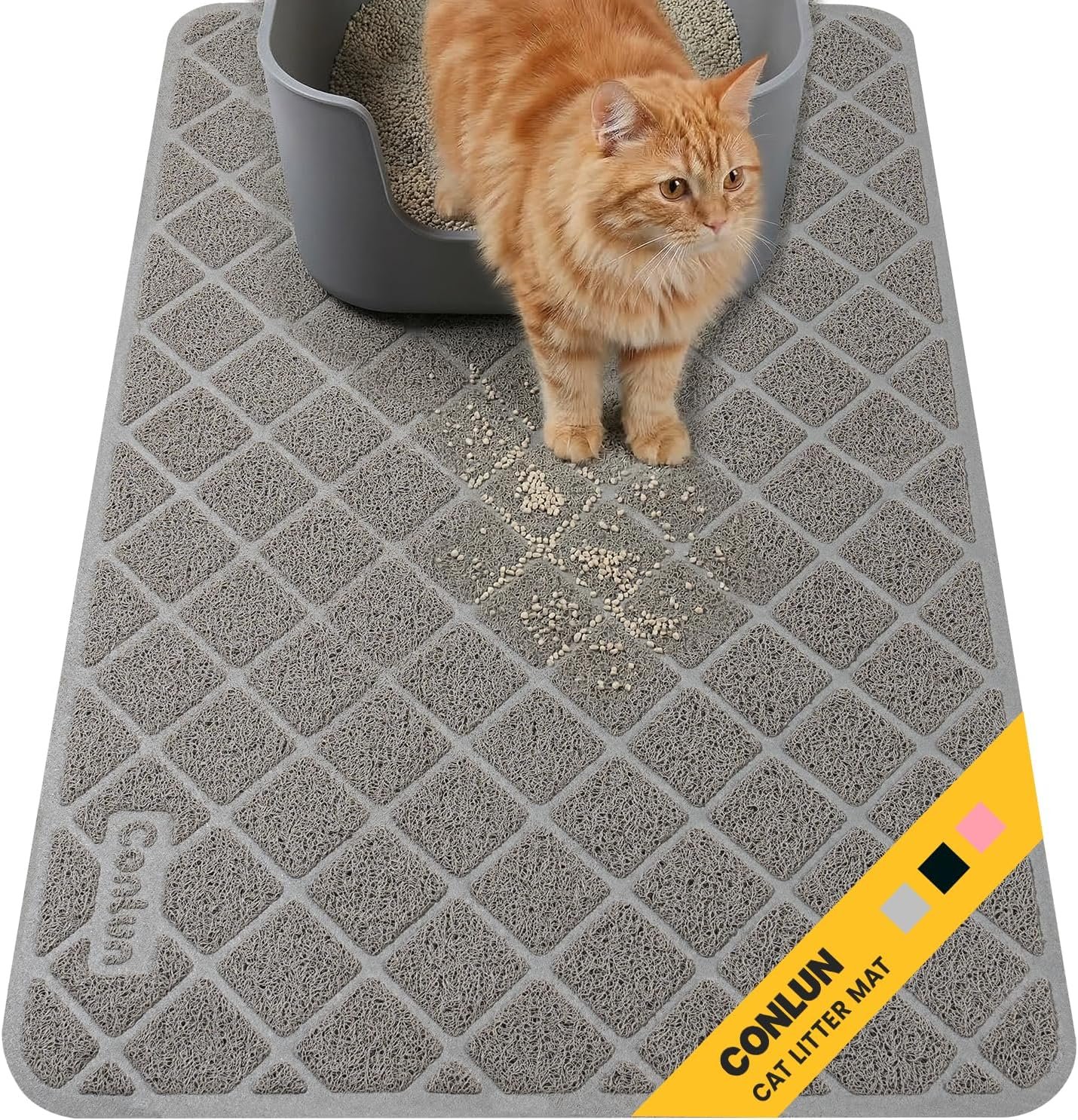 Conlun Cat Litter Mat Litter Trappi...