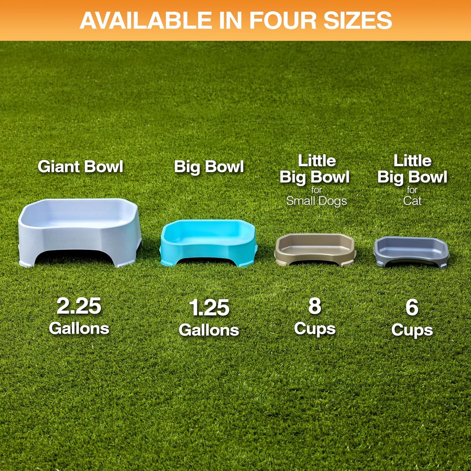 Neater Pet Brands Extra Large Water Bowl for Dogs, Outdoor Dog Water Bowl (1.25 Gallon XL Capacity), Big Trough Style Food Dish for Indoors or Outside, No Spill Large Dog Bowls, Dark Blue - Image 9
