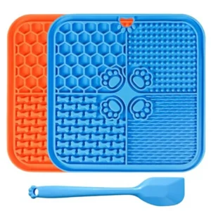 Lick Mat for Dogs, Dog Lick Mat with Suction Cups, Pet Food Mats and Slow Feeder Cat Bowl for Dog Anxiety Relief Pet Enrichment