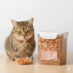 Premium Freeze-Dried Krill Cat Treats - Healthy & Nutritious Snacks for Pet Dental Health