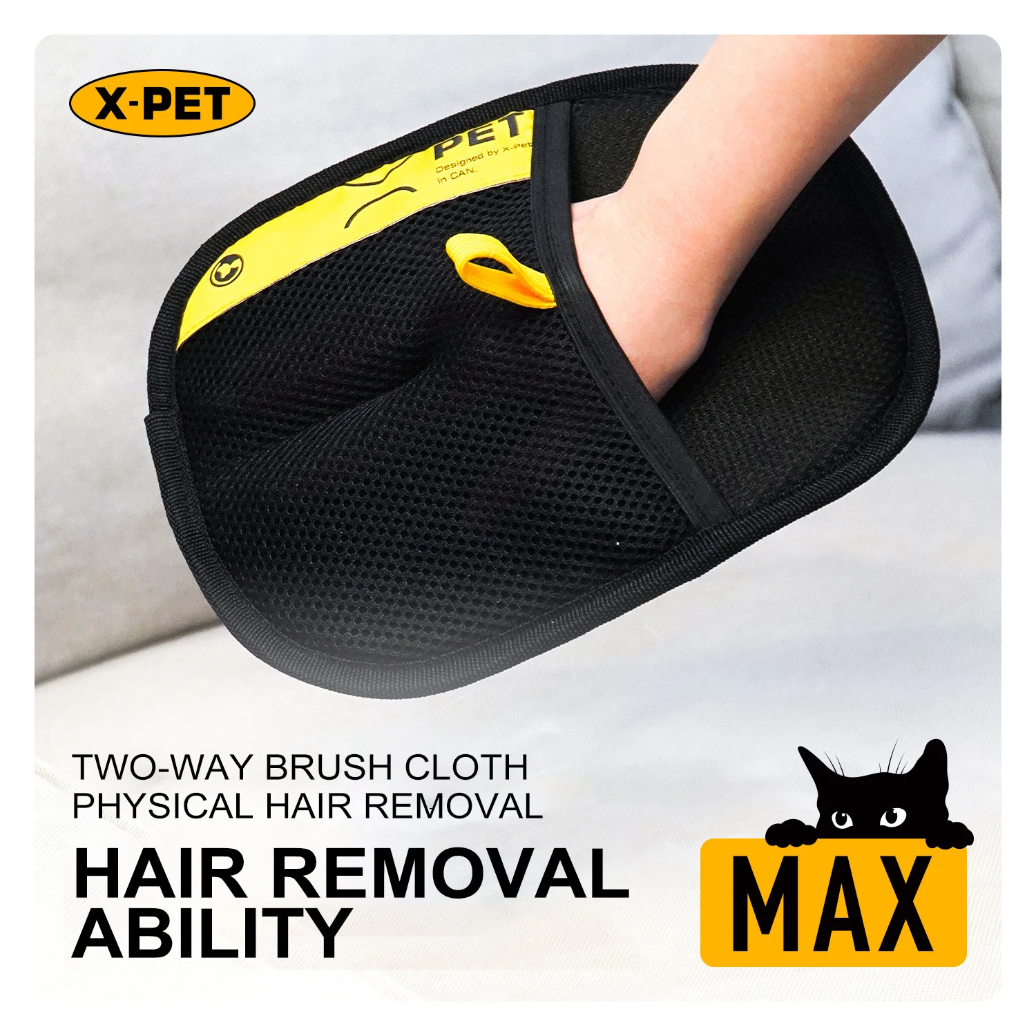 Reusable Pet Hair Removal Gloves for Cats & Dogs