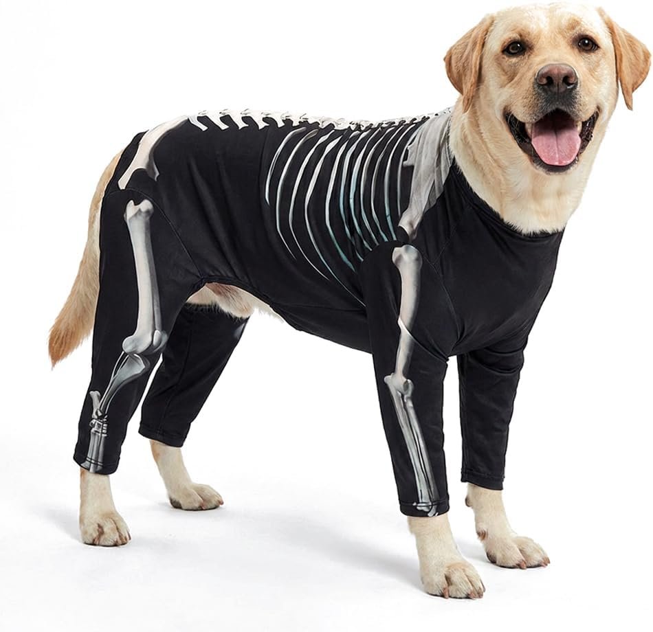 Dog Halloween Costumes Skeleton for...