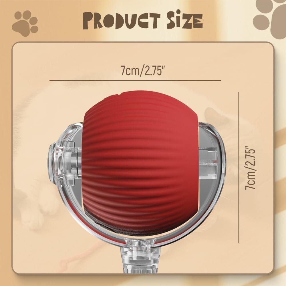 Interactive Rolling Dog Ball, 2027 New Self-Rolling Dog Toy and Interactive Cat Toy, Automatic Moving Pet Ball, 360° Intelligent Automatic Rolling Ball Toy, Electric Dog Ball/Cat Toy (Gray) - Image 7