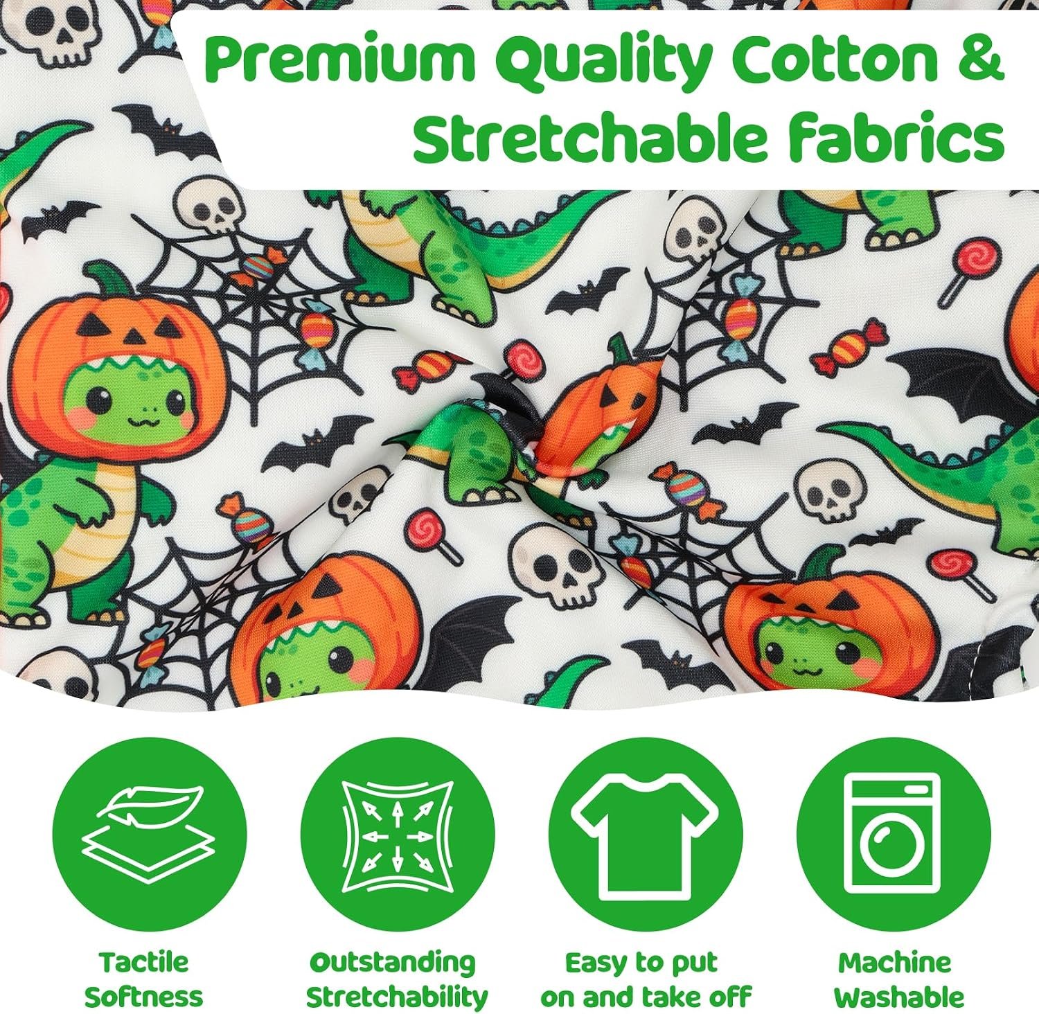 Halloween Dinosaur Dog Pajamas Large Size, Big Dog Onesie Clothes, Anti Shedding and Licking, Post Surgery Recovery Pet Pjs, Cotton Soft Material Stretchable Pet Pajamas U-COSP10XXL - Image 4