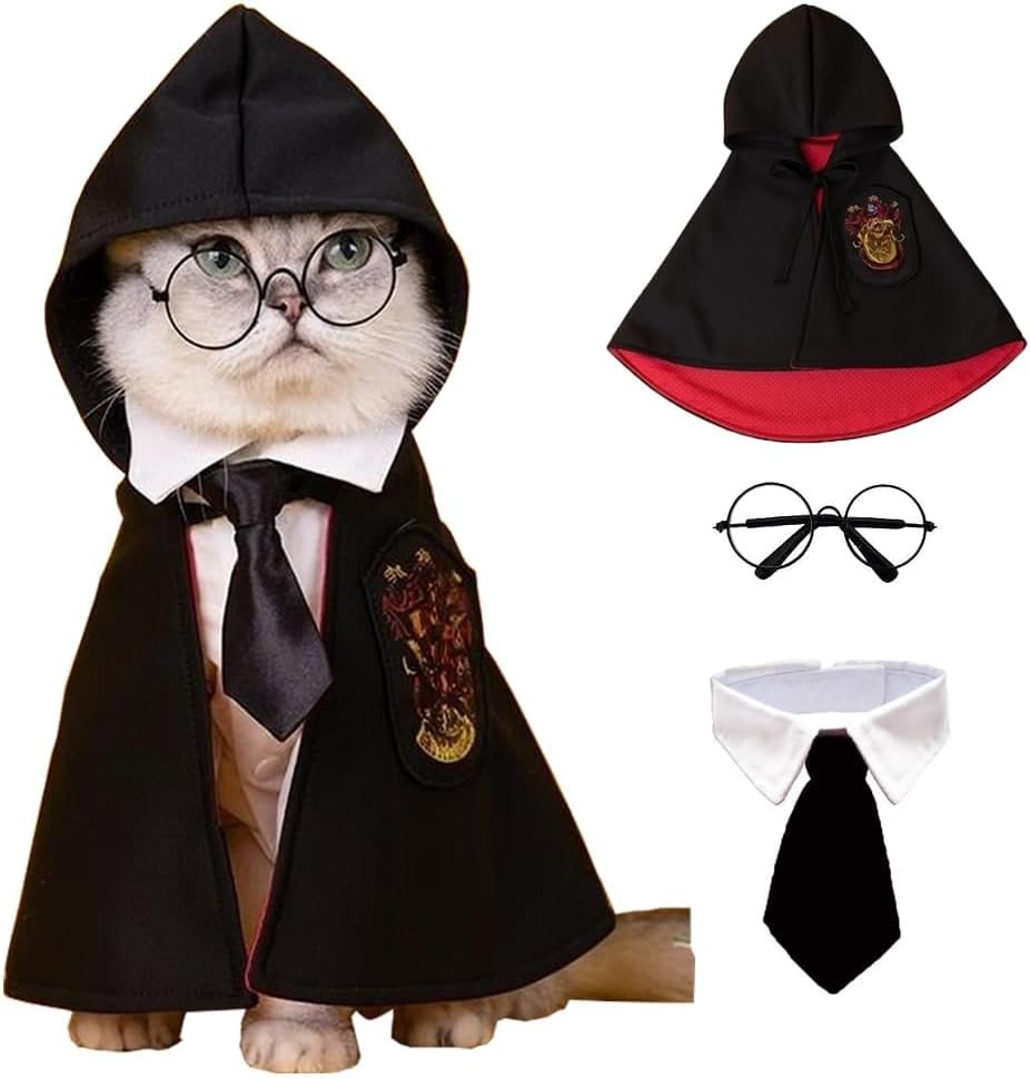 ANIAC 3PCS Halloween Dog Costume Ca...