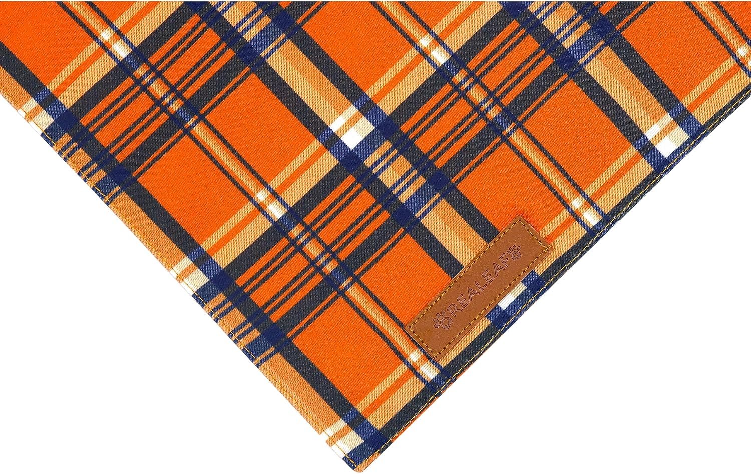 Realeaf Fall Dog Bandanas 2 Pack, Reversible Pet Scarf for Boy and Girl, Premium Durable Fabric, Holiday Halloween Thanksgiving Bandana for Large and Extra Large Dogs (X-Large) - Image 5
