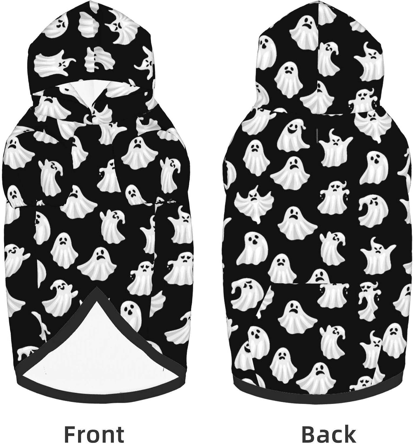 Halloween Dog Costume Halloween Ghost Cosplay Clothes Sweaters Outfits Pullover Pets' Sweatshirt Hoodies with Pocket for Medium Large Dogs-XXL - Image 4