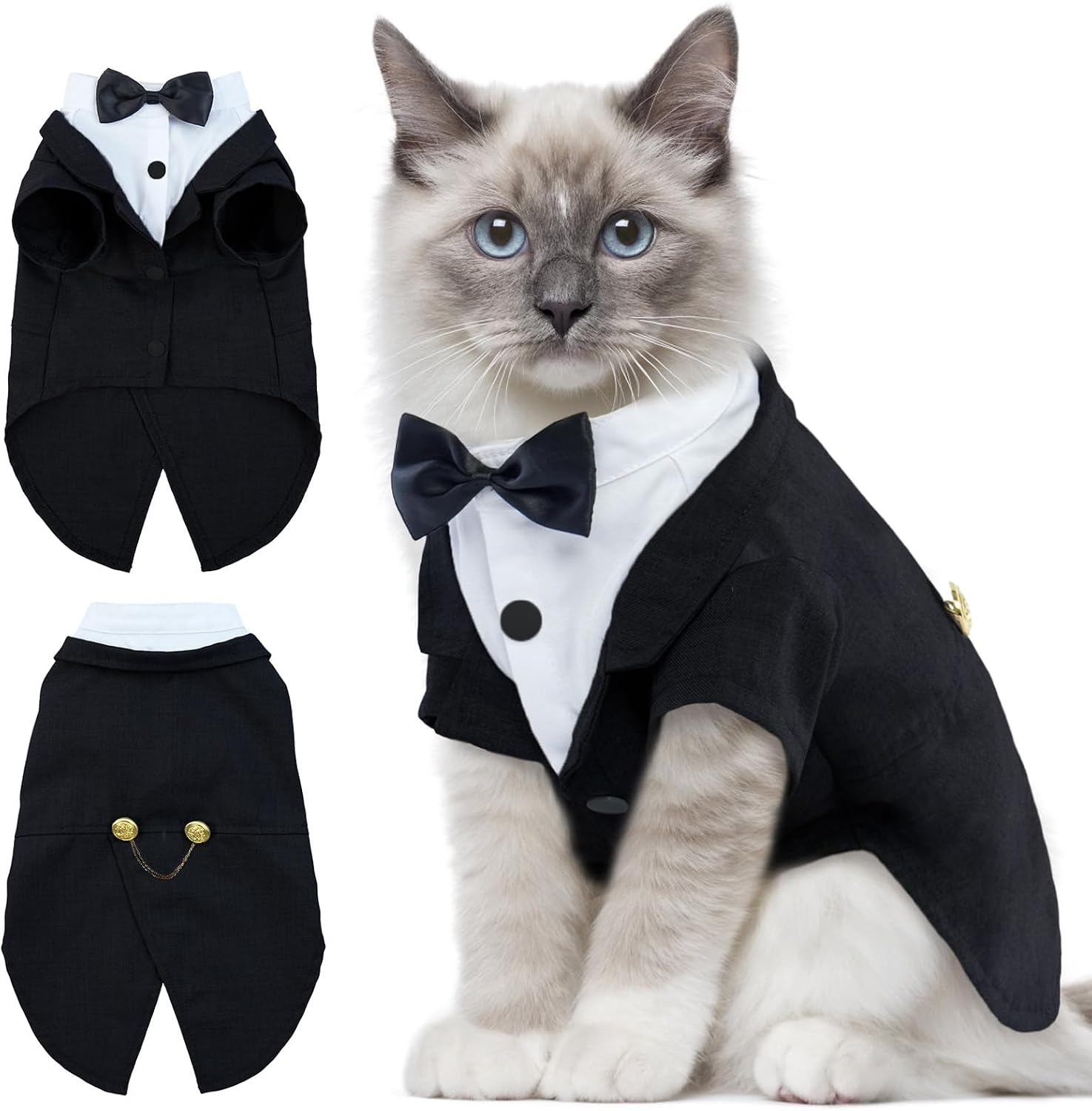 DENTRUN Cat Tuxedo Outfit, Sphynx C...