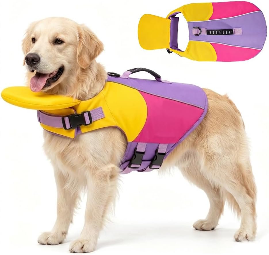 Dog Life Vest with Chin Float, Dog ...