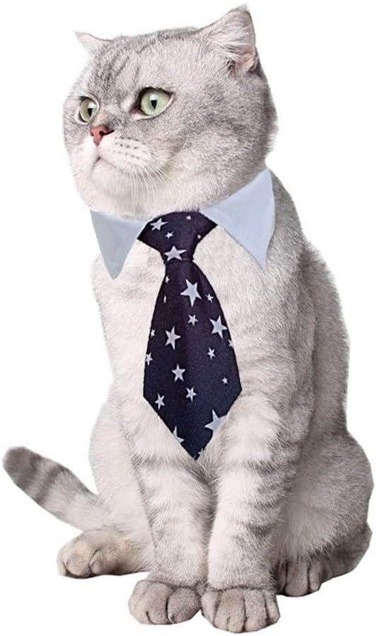4 Pieces Pets Dog Cat Bowtie Pet Costume Adjustable Formal Necktie Collar for Cats Small Dogs Puppy Grooming Accessories Pink/Black - Image 2