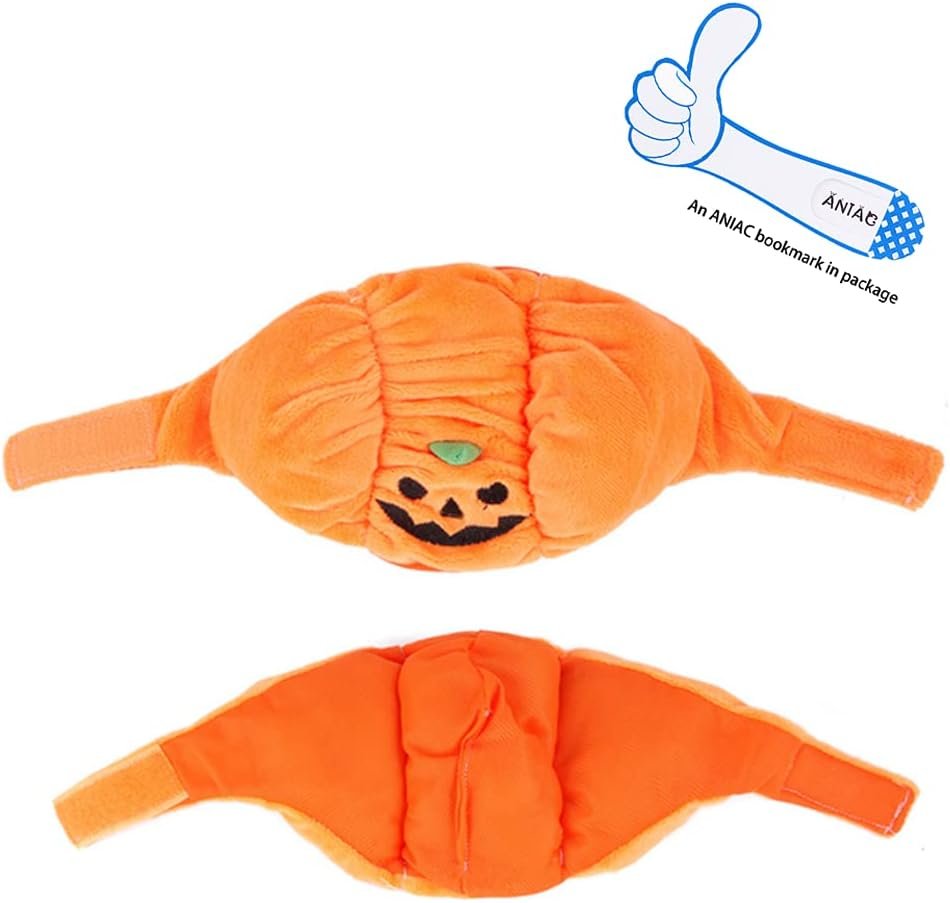 ANIAC Dog Halloween Hat Kitten Pumpkin Cap Puppy Party Cosplay Dress Cat Pumpkin Costume Funny Pet Headgear Festival Head Accessory for Cat and Small Dogs (Small) - Image 2