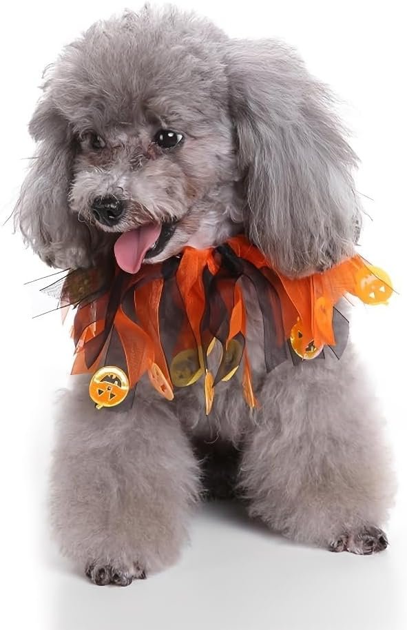 1PC Halloween Dog Collars Elastic Fancy Holiday Accessory for Small Medium Large Dogs Pet Costume for Party (Large) - Image 2