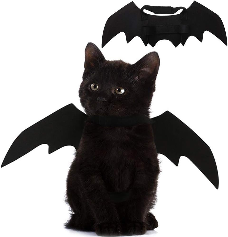 Pet Cat Bat Wings for Halloween Par...