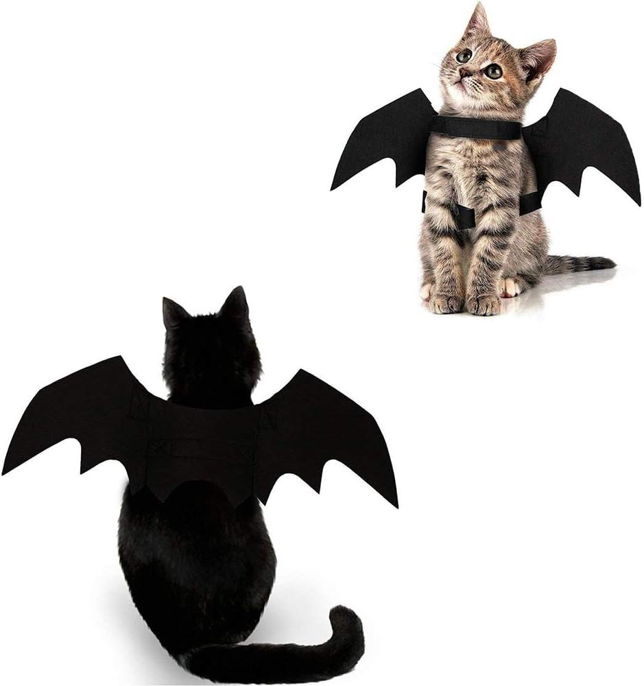 Cat Halloween Costume Bat Wing Pet ...