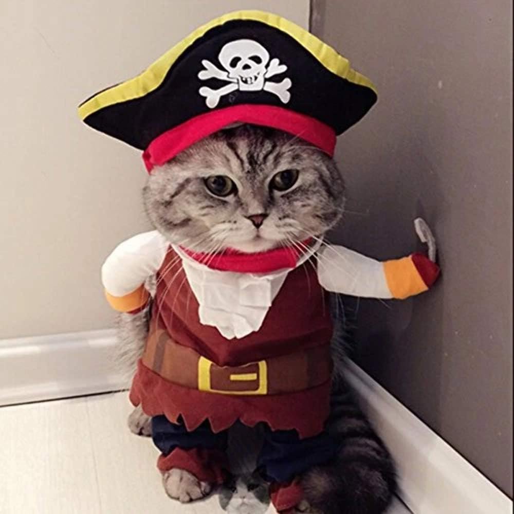 Idepet Funny Pet Clothes Pirate Dog...