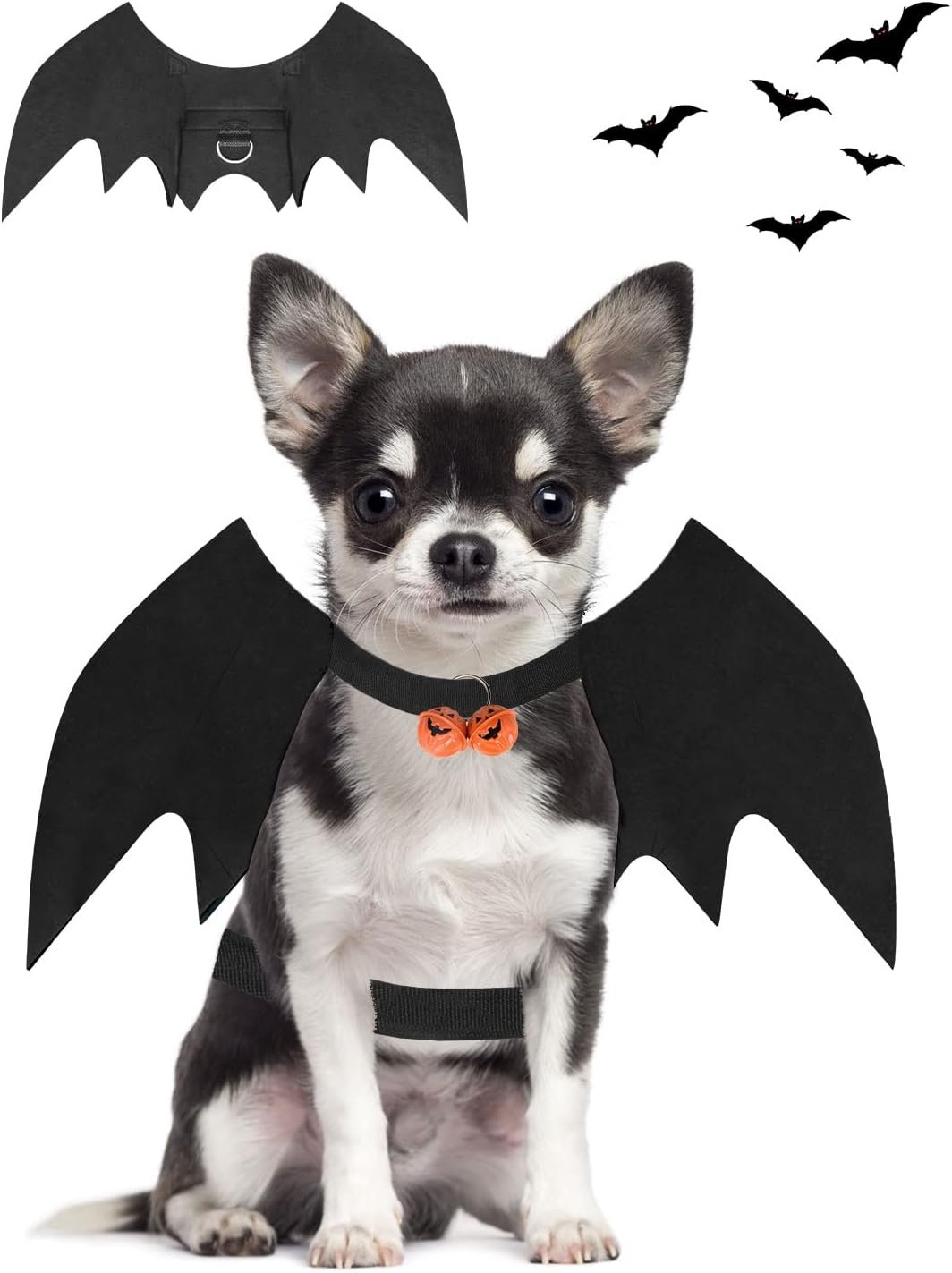 Halloween Dog Bat Wings Costume, Pe...