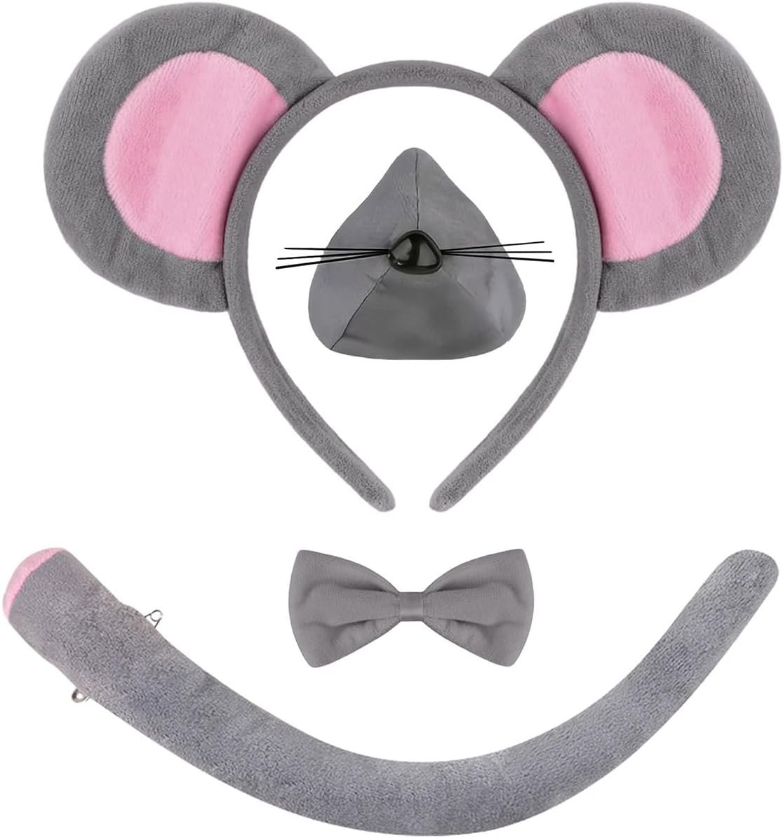 Rat Costume Set, Mouse Ears Headban...