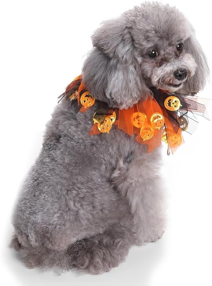 1PC Halloween Dog Collars Elastic Fancy Holiday Accessory for Small Medium Large Dogs Pet Costume for Party (Large) - Image 4