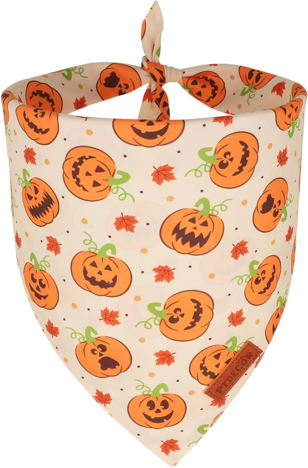 PTDECOR Halloween Dog Bandanas, Yel...