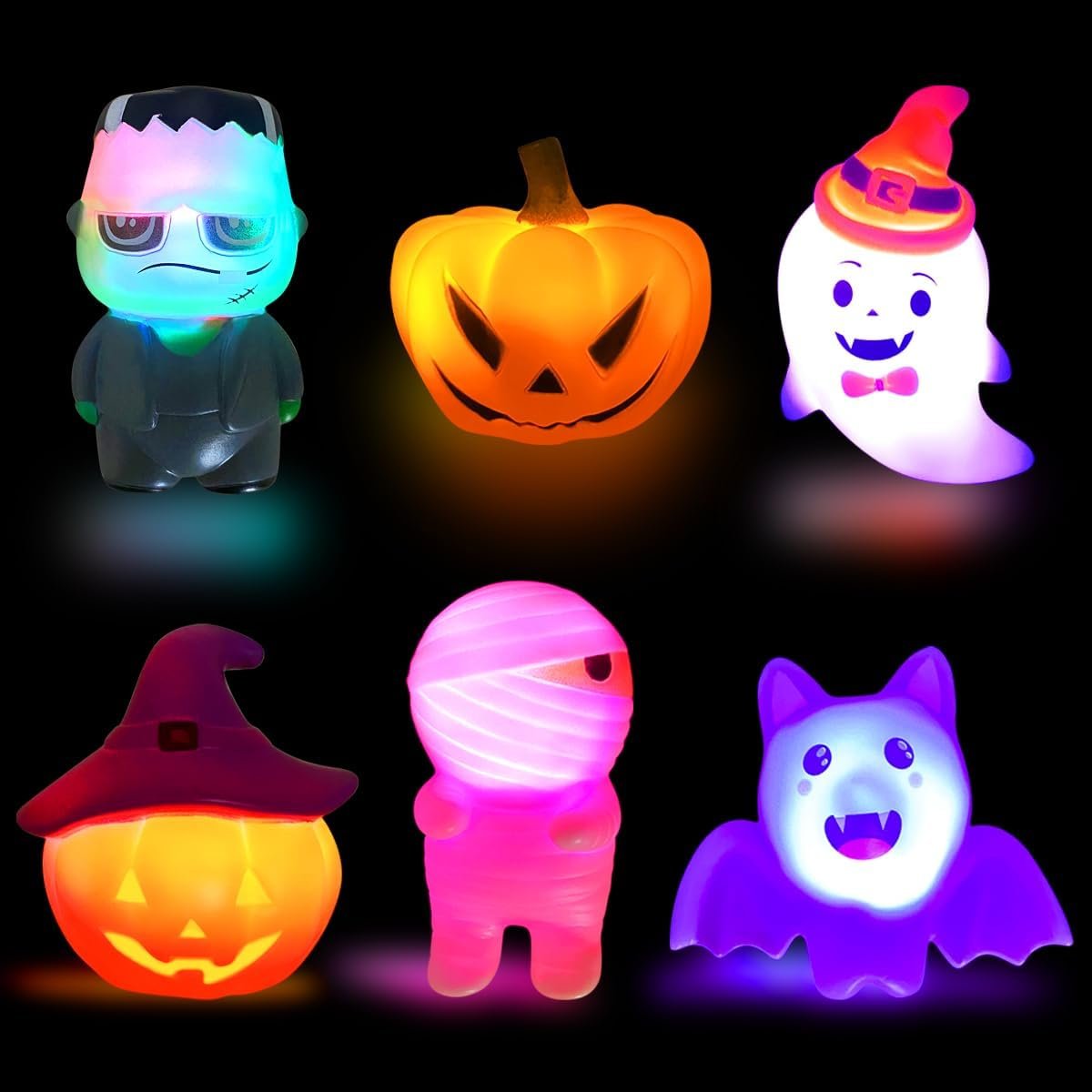 Jofan 6 Pack Halloween Light Up Bat...