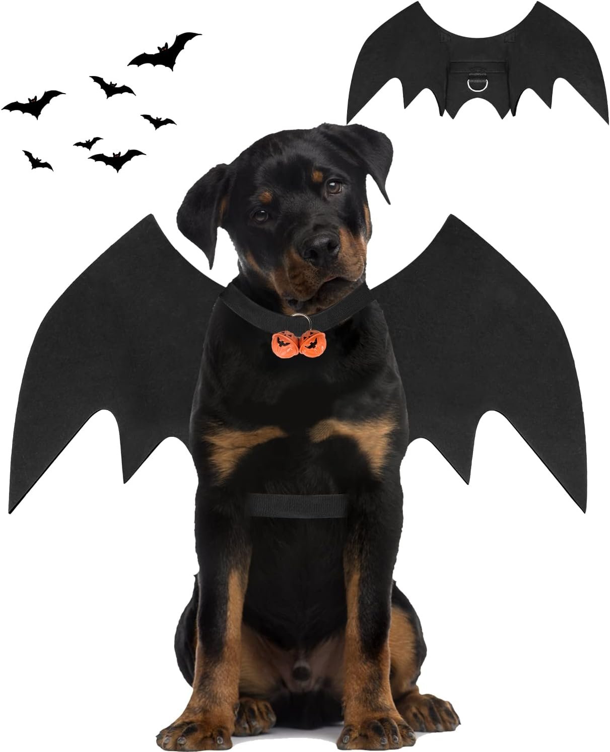 Halloween Dog Bat Wings Costume, Pe...