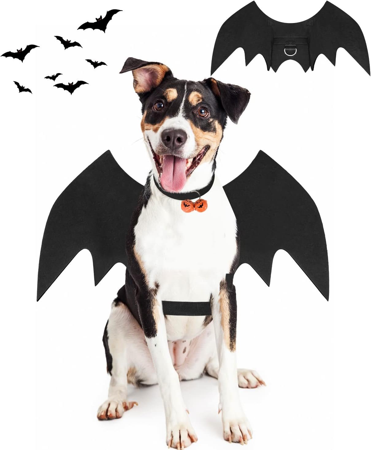 Halloween Dog Bat Wings Costume, Pe...