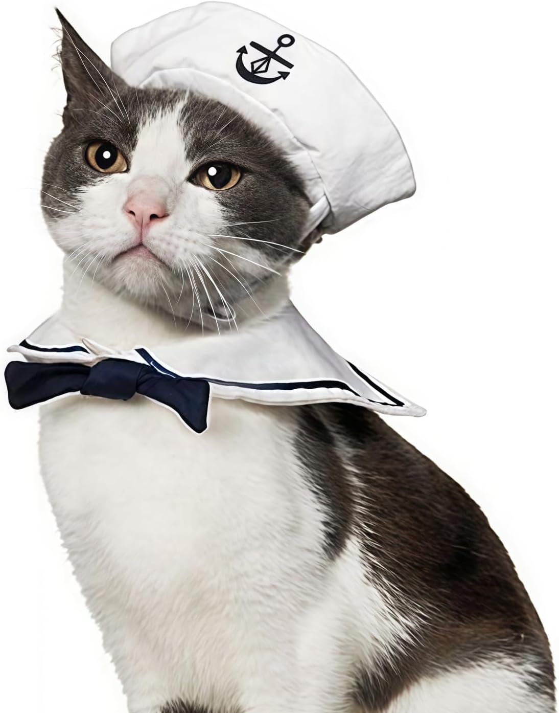 NAMSAN Pet Sailor Costume for Cats ...